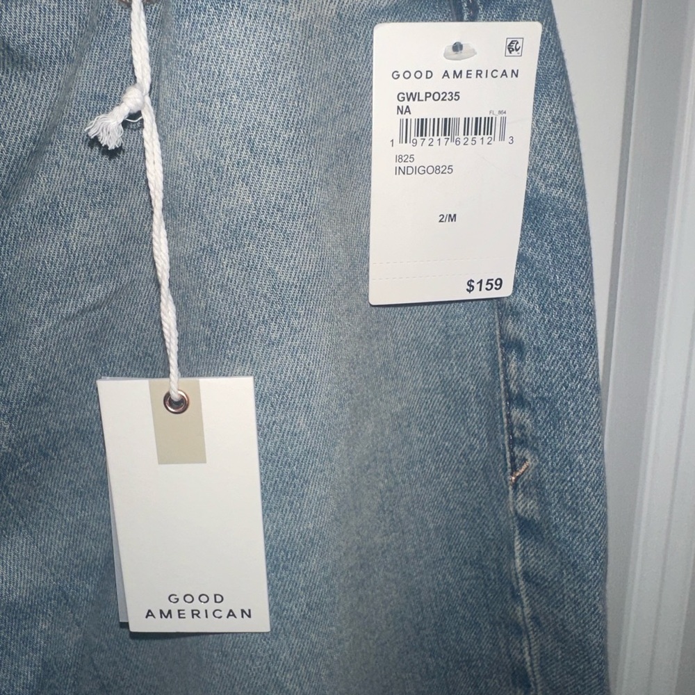 Good American Light Blue Wide Leg Jeans - Picture 4 of 5
